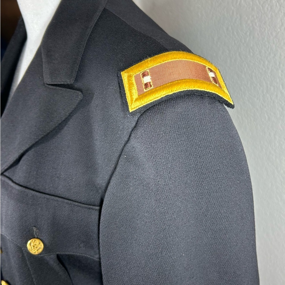 United States Army Navy Blue Officers Jacket Size L Military Urban Uniform - Picture 4 of 14